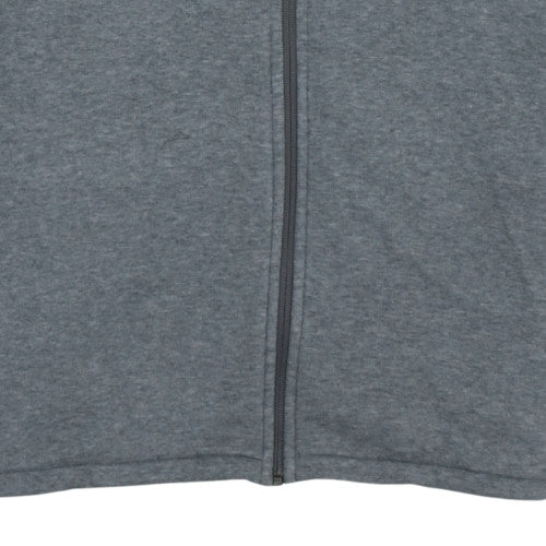 Puma Men’s Grey Full Zip Hoodie Size S Logo Graphic Sportswear