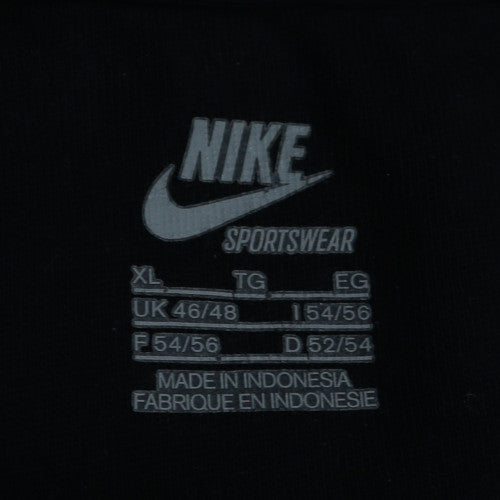 Nike Mens Black XL Crew Neck Fleece Sweatshirt Pullover