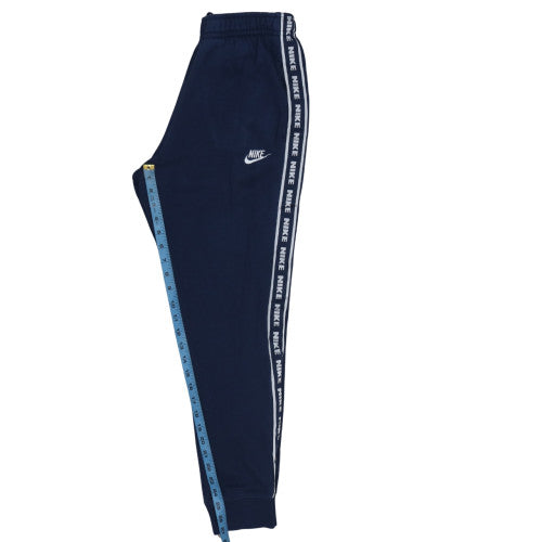Nike Men's Blue Jogger Trousers S Regular Fit Fleece Activewear