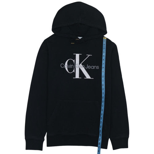 Calvin Klein Jeans Men's Black L Pullover Hoodie with Logo