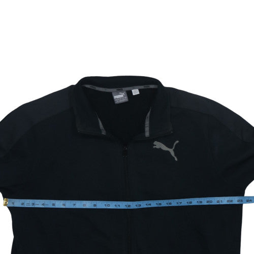 Puma Men's Black Full Zip Sweatshirt L Classic Athletic Style