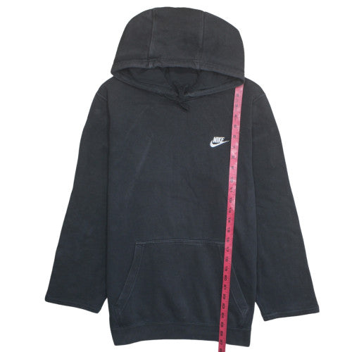 Nike Men's Black Pullover Hoodie L Fleece Logo Sportswear