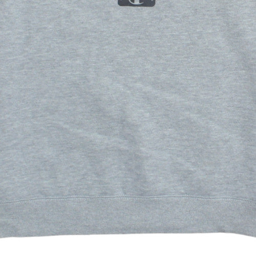 Champion Unisex Grey Pink 2XL Pullover Crew Neck Sweatshirt