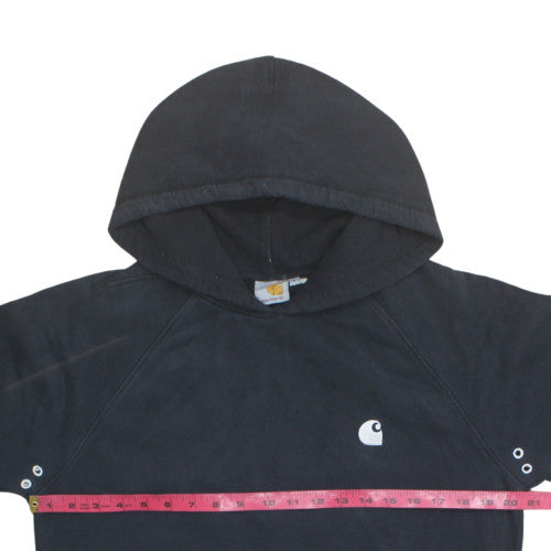 Carhartt Men's Black Small Pullover Hoodie Fleece Sweatshirt