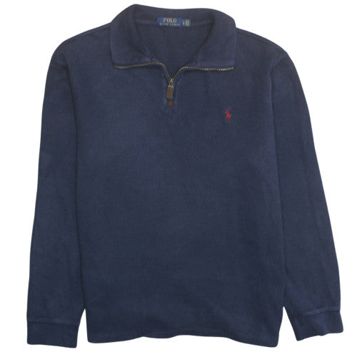 Ralph Lauren Men's Blue 1/2 Zip Cotton Sweatshirt Size L