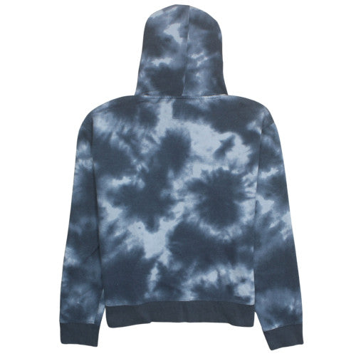 Champion Men’s Blue Tie-Dye Pullover Hoodie L Regular Fit Fleece