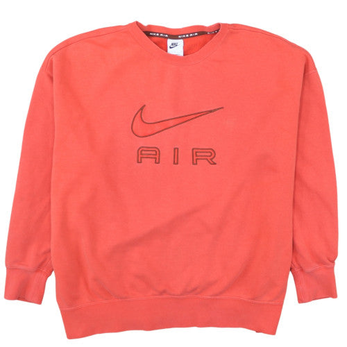Nike Men's Red Air Logo Pullover Sweatshirt Size L