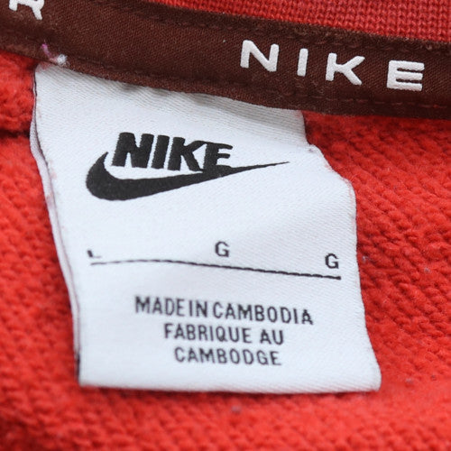 Nike Men's Red Air Logo Pullover Sweatshirt Size L