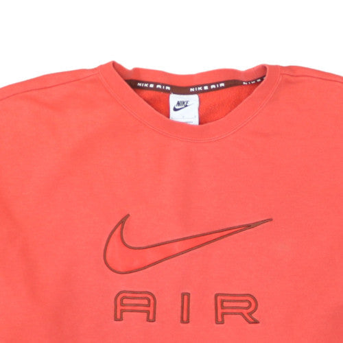 Nike Men's Red Air Logo Pullover Sweatshirt Size L