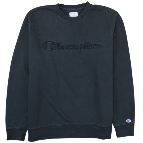 Champion Men's Black XL Pullover Sweatshirt Embroidered Logo