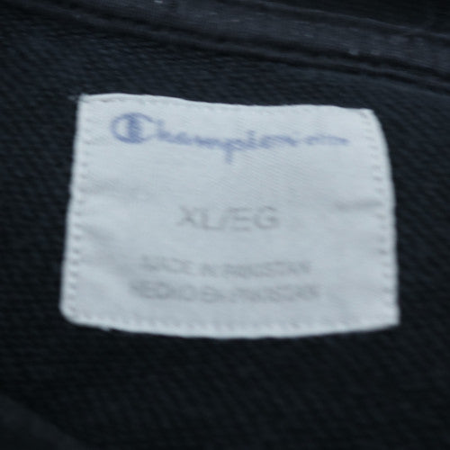 Champion Men's Black XL Pullover Sweatshirt Embroidered Logo