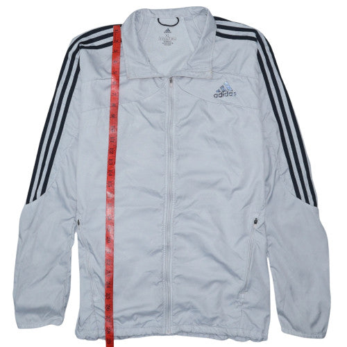 Adidas Men's White XL Windbreaker Running Jacket