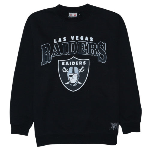 NFL Authentic Womens Black Las Vegas Raiders Graphic Pullover Sweatshirt M