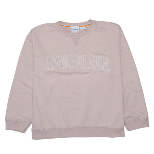 Timberland Womens Beige Cotton Blend Crew Neck Pullover Sweatshirt XL