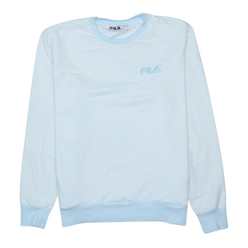 Fila Womens Light Blue Crew Neck Pullover Sweatshirt Size L