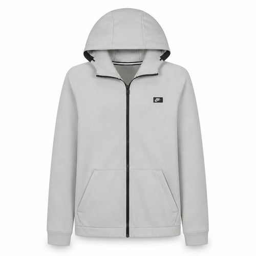 Nike Men's Beige Full Zip Fleece Hoodie Size M