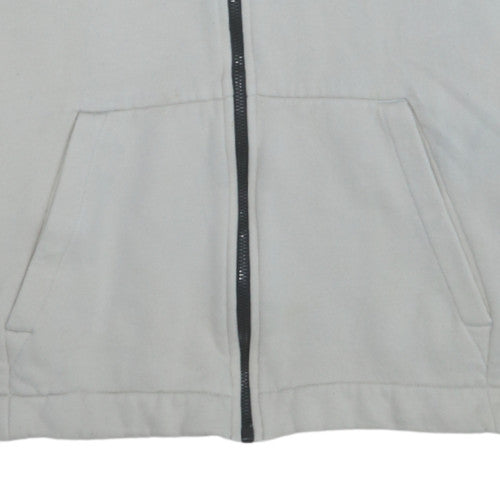 Nike Men's Beige Full Zip Fleece Hoodie Size M