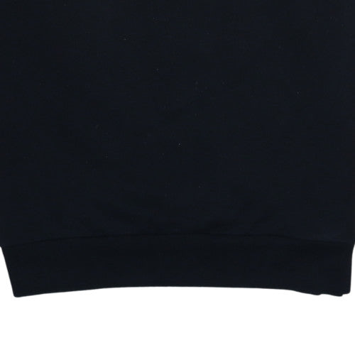Fred Perry Men's Black Colourblock Crew Neck Sweatshirt L