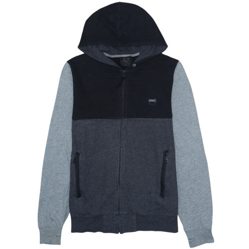 Oakley Men’s Grey Full Zip Hoodie Fleece Medium Regular Fit