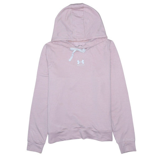 Under Armour Women Pink Small Pullover Hoodie Relaxed Fit Sportswear