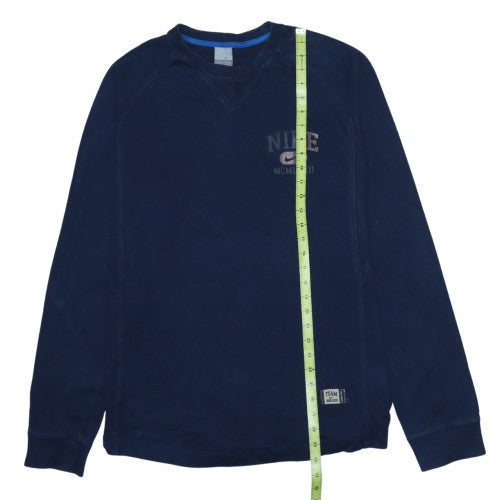 Nike Men's Navy Blue Crew Neck Sweatshirt XL Cotton Blend
