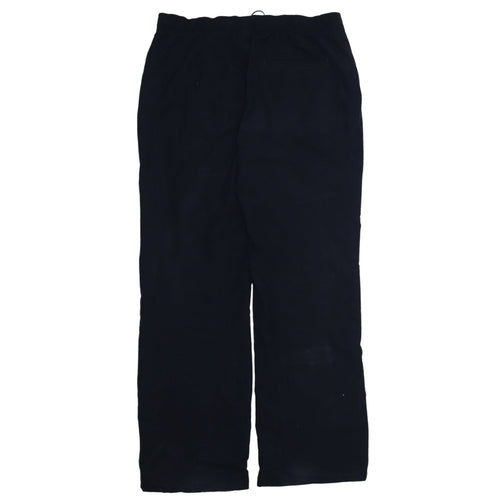 Adidas Women Black Size 12 Track Pants Straight Leg Sports Trousers