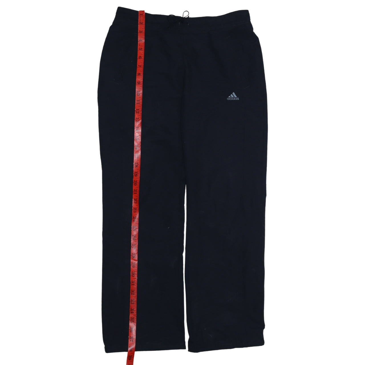 Adidas Women Black Size 12 Track Pants Straight Leg Sports Trousers