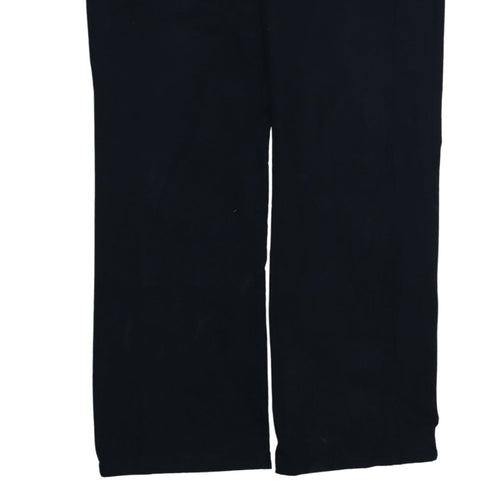 Adidas Women Black Size 12 Track Pants Straight Leg Sports Trousers