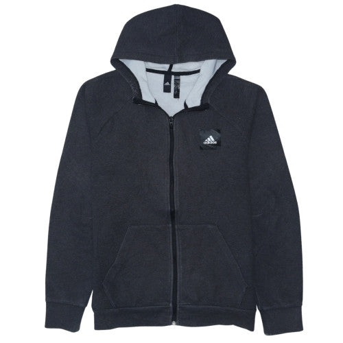 Adidas Men's Black Full Zip Hoodie Size M Regular Fit Sportswear