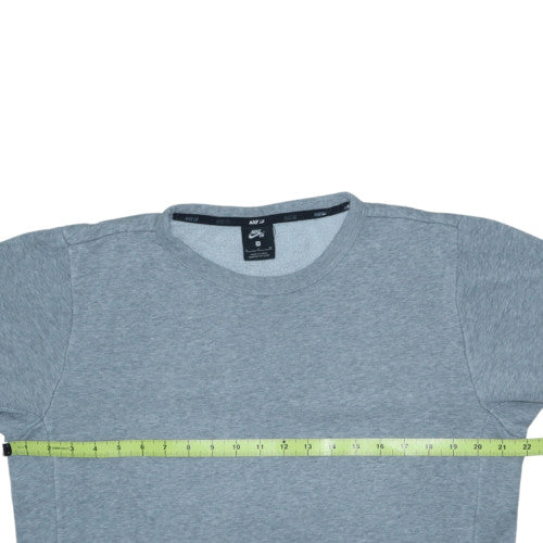 Nike SB Mens Grey Small Pullover Sweatshirt Crew Neck Fleece