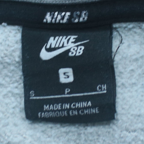 Nike SB Mens Grey Small Pullover Sweatshirt Crew Neck Fleece
