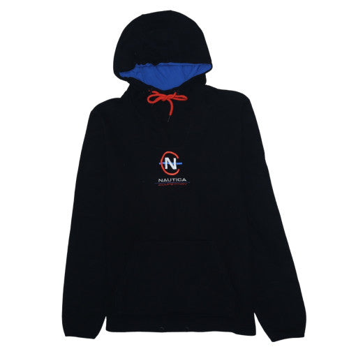 Nautica Competition Men's Black XL Pullover Hoodie with Embroidered Logo