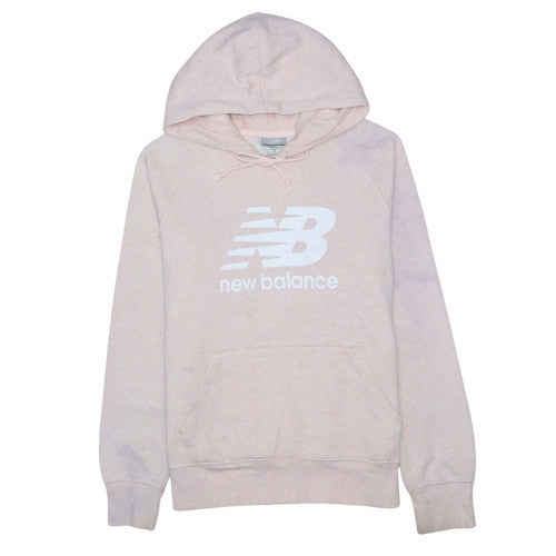 New Balance Womens Pink Pullover Hoodie Size 12 Cotton Blend