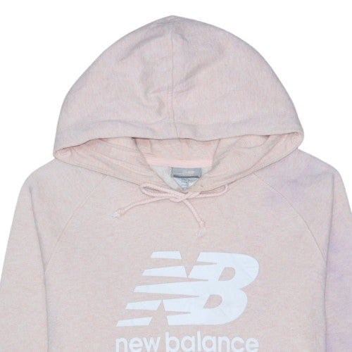 New Balance Womens Pink Pullover Hoodie Size 12 Cotton Blend