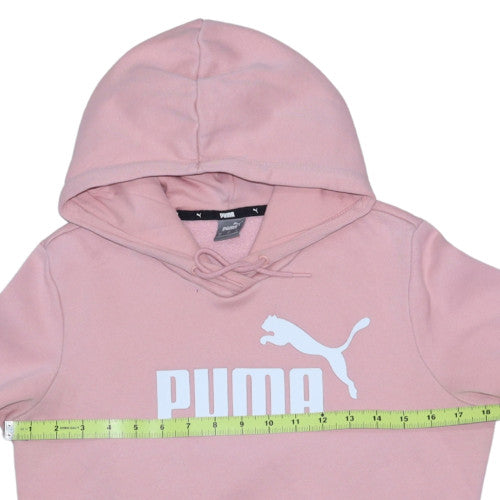 Puma Womens Pink Hoodie Small Pullover Hooded Sweatshirt
