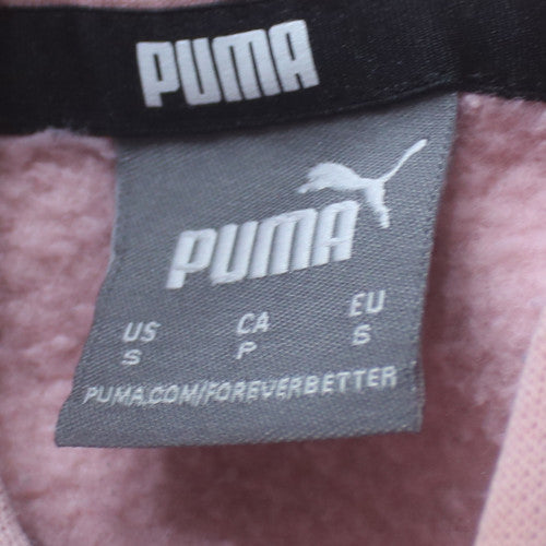 Puma Womens Pink Hoodie Small Pullover Hooded Sweatshirt
