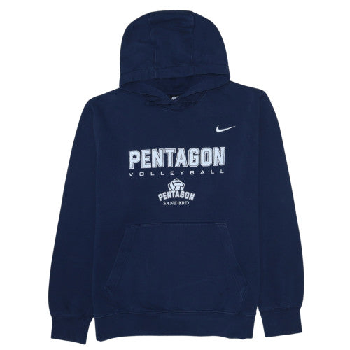 Nike Men's Blue Pullover Hoodie L Graphic Sports Fleece