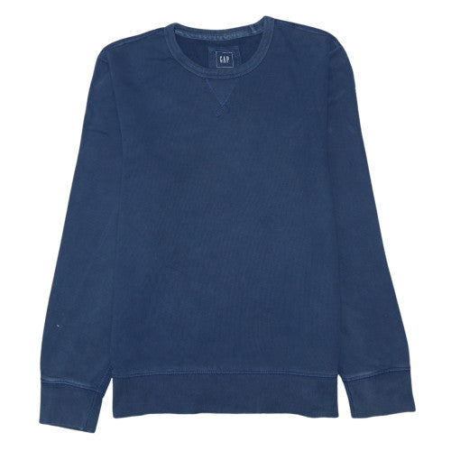 GAP Men's Blue Cotton Crew Neck Pullover Sweatshirt Size M