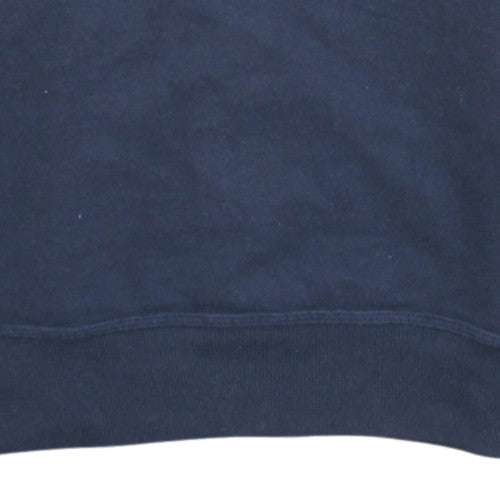Champion Men's Blue Crew Neck Logo Sweatshirt Size S Regular Fit