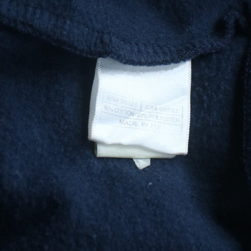 Nike Men's Navy Blue Full Zip Hoodie Small Cotton Blend