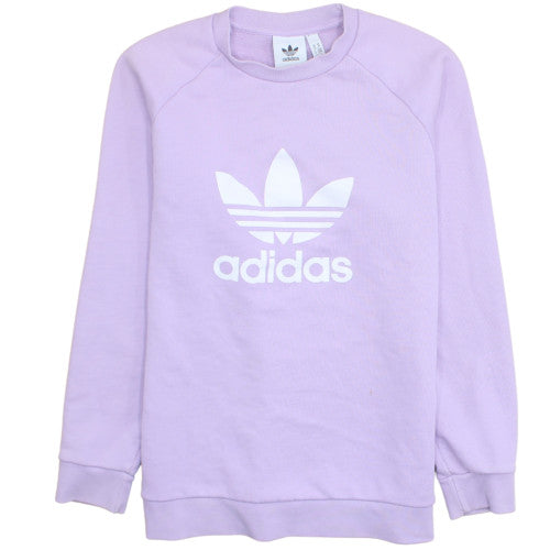 Adidas Womens Purple Crew Neck Pullover Sweatshirt Size M