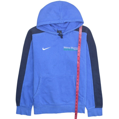 Nike Men’s Blue Pullover Hoodie Bishop Burton College M Fleece