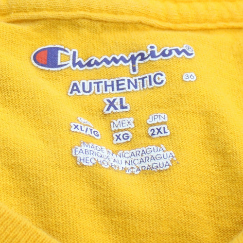 Champion Men’s Yellow West Liberty Hilltoppers Graphic T-Shirt XL