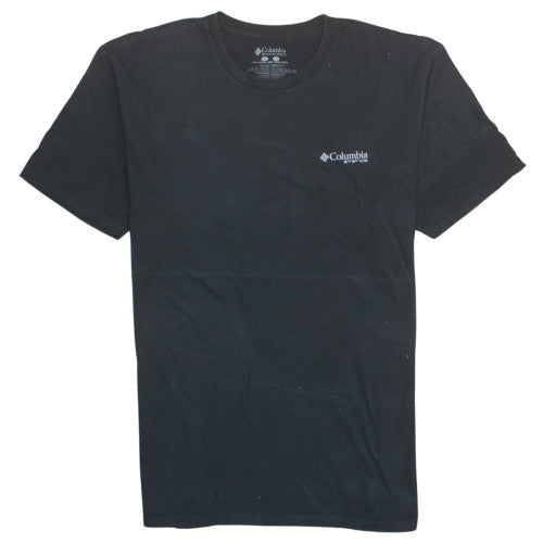 Columbia Men's Black 2XL PFG Graphic T-Shirt Cotton Crew Neck