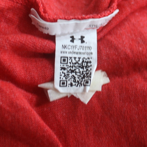 Under Armour Men's Red Fairleigh Dickinson Graphic T-Shirt Size L Loose Fit