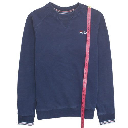 FILA White Line Men's Blue Crew Neck Pullover Sweatshirt M