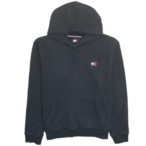 Tommy Jeans Men's Black 2XL Pullover Hoodie with Logo
