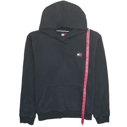 Tommy Jeans Men's Black 2XL Pullover Hoodie with Logo