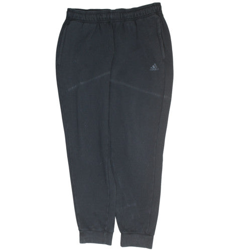 Adidas Men's Black Fleece Jogger Trousers Size M Regular Fit