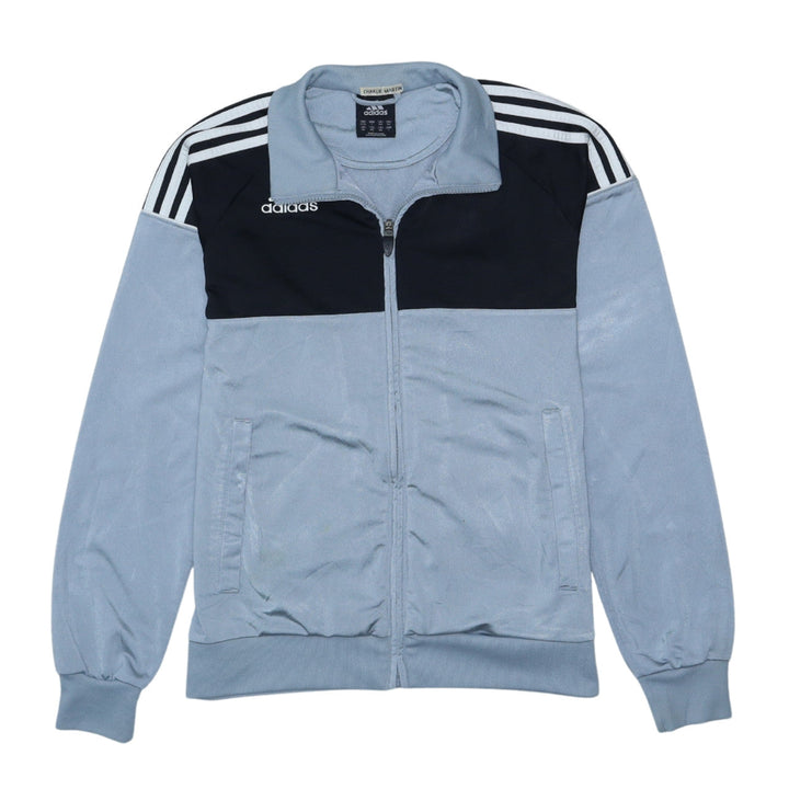 adidas Mens Blue Full Zip Sports Sweatshirt Size 164 Regular Fit